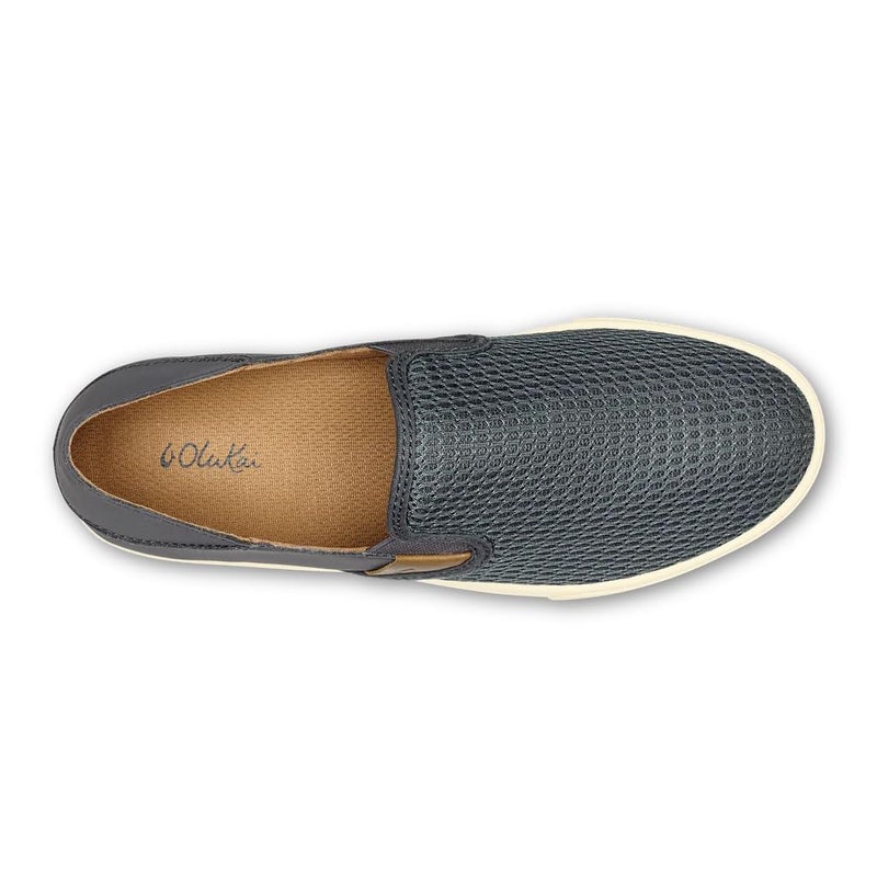 OLUKAI Pehuea Women's Slip On Sneakers, Casual Everyday Shoes with Easy On & Off Design, Breathable Mesh & Drop-in Heel, All-Day Comfort & Support, Pavement/Pavement, 11 - Image 5